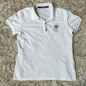 White RLX Ralph Lauren golf shirt, Trump National Doral